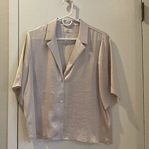 Aritzia Wilfred Beso Shirt | Vin Gris (Light Purple) | Size L
